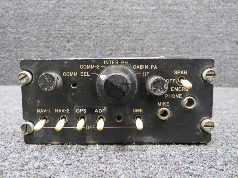 10-1025-07 Learjet PL-175G-07 Audio Panel (Worn Face) (Voltage: 28)
