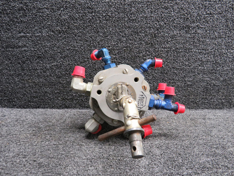 HE825-2 H &amp; E Aircraft Fuel Selector Valve Assembly (Missing Handle)