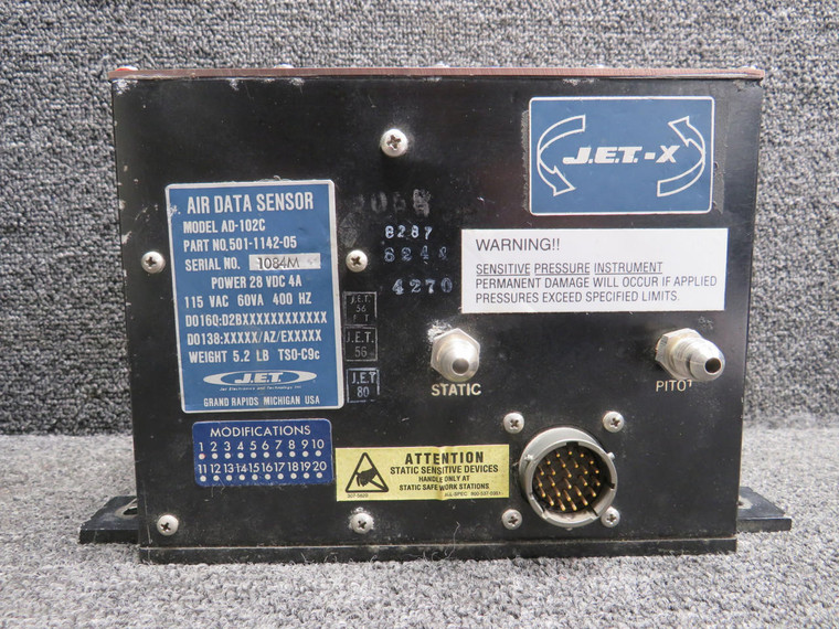 501-1142-05 JET Electronics AD-102C Air Data Sensor (Volts: 28)
