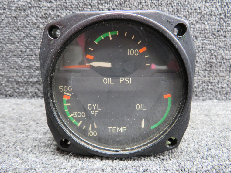 C662019-0101 (Alt: 22-804-033) Weston Tri-Engine Gauge Indicator (Volts: 28)
