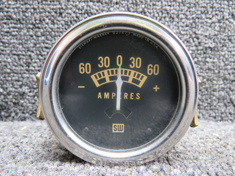 827477 Stewart Warner Ammeter Indicator (Amps: -60 to 60)