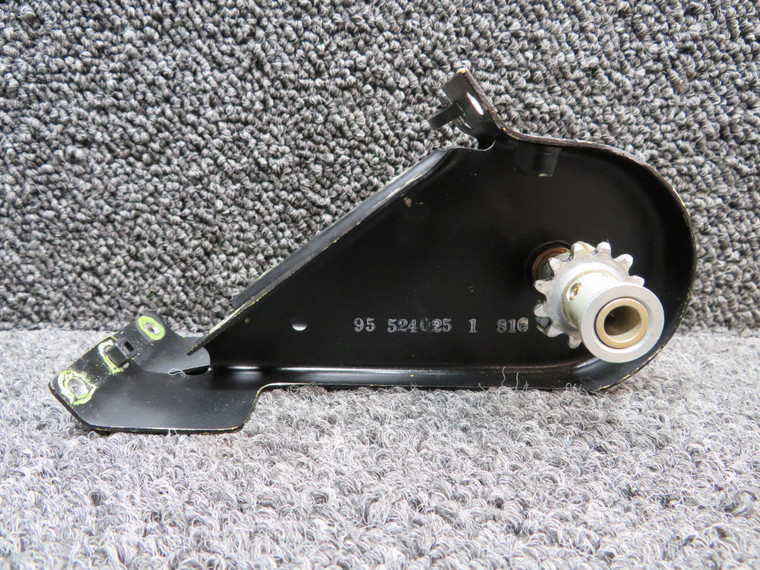 95-524025-1 Beechcraft 58 Elevator Trim Wheel Bracket (Holes Enlarged)