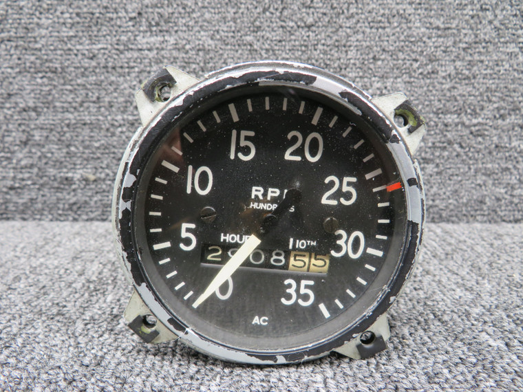 Recording Tachometer Indicator (Hours: 2908.55) (Worn Face Paint)