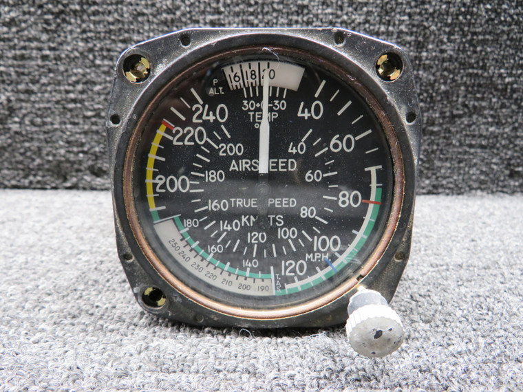 8125 United Instruments True Airspeed Indicator (Code B.229) (Worn Face)