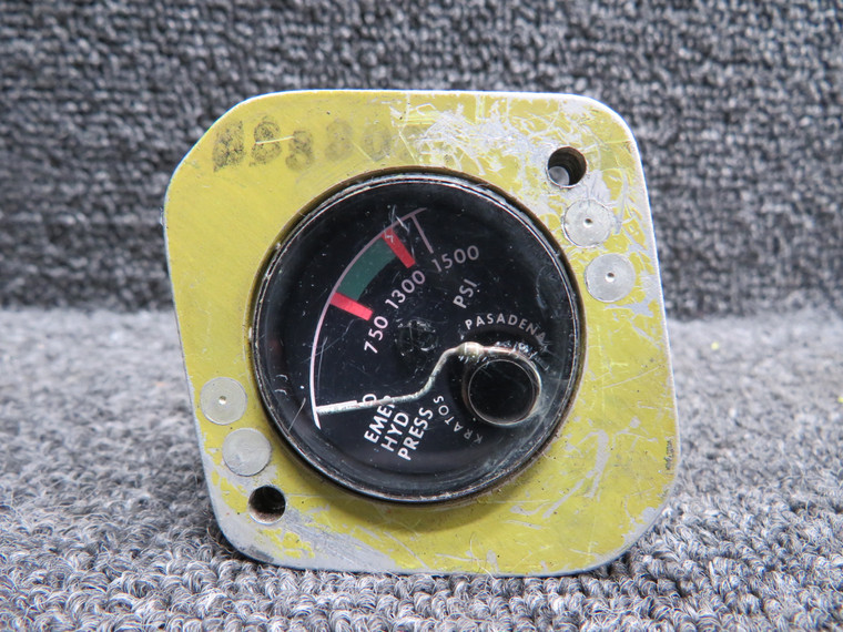 Glassco Emer. Hydraulic Press. Indicator with Mount (No Data Plate) (Faded Face)