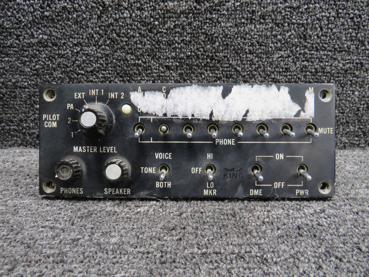 071-2006-00 King Radio Audio Switch Control Panel
