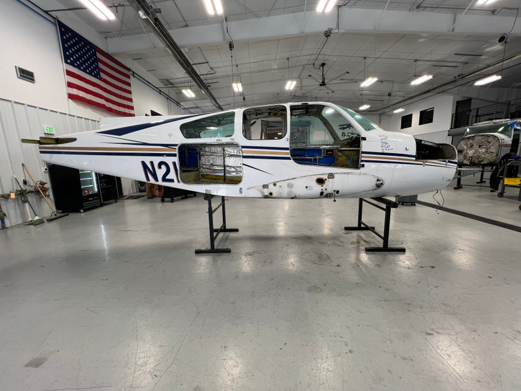 Beechcraft 95-B55 Fuselage w Bill of Sale, Data Tag, Airworthiness, and Logs
