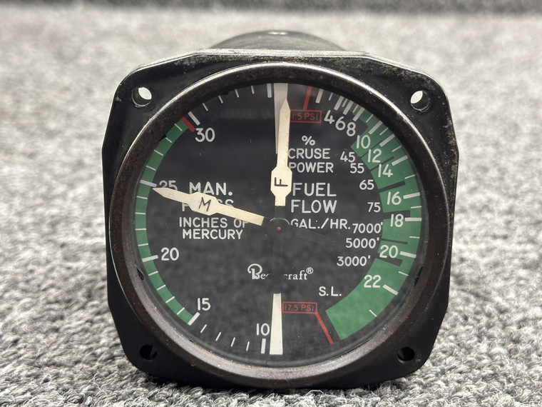 6080-B543 (Alt: 35-380054-3) United Insts Manifold, Fuel Pressure Indicator