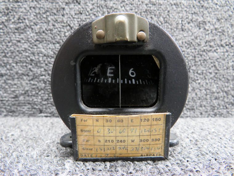 Dash Mounted Compass Indicator, Lighted (Triangle Mount) (With Plate)