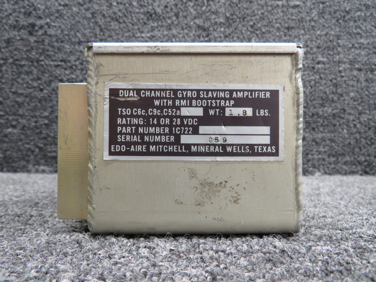 1C722 Edo-Aire Dual Channel Gyro Slaving Amplifier with RMI Bootstrap
