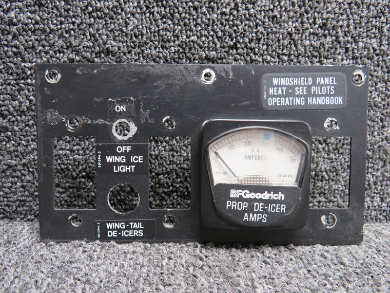 3E1389-7 Propeller De-Ice Ammeter Indicator with Panel