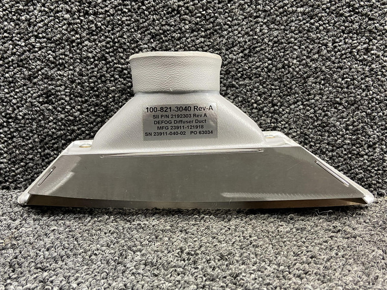 100-821-5210-D01, 100-821-3040 Kodiak 100 Defog Diffuser Assy LH w Stub