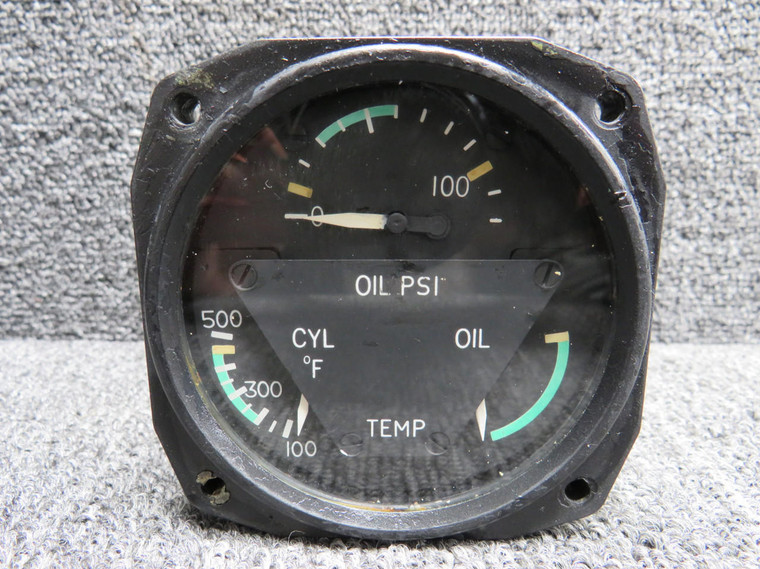 C662019-0101 AID Tri-Gauge Engine Indicator (Faded Face)