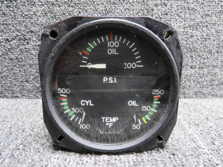 18B332-3 (Alt: 58-380083-3) AID Tri-Gauge Engine Indicator