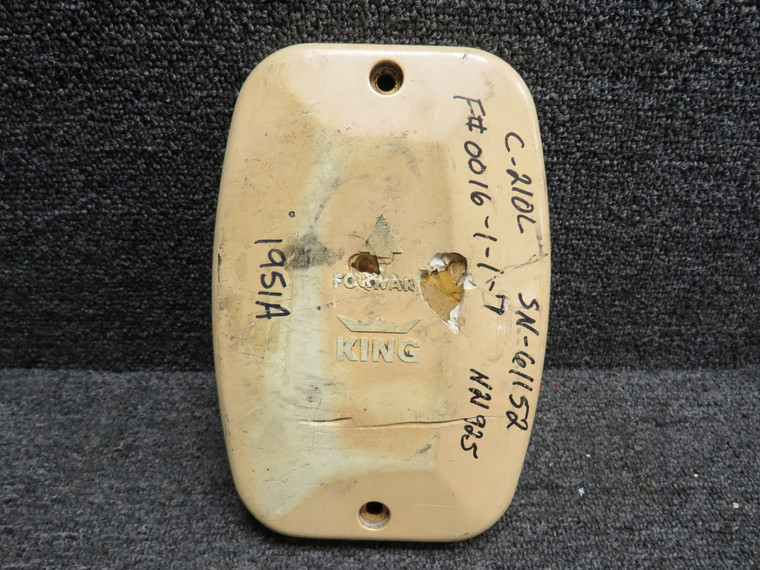 071-1006-11 King Radio KA-42 ADF Loop Antenna (Yellowed) (Cracked) (Core)