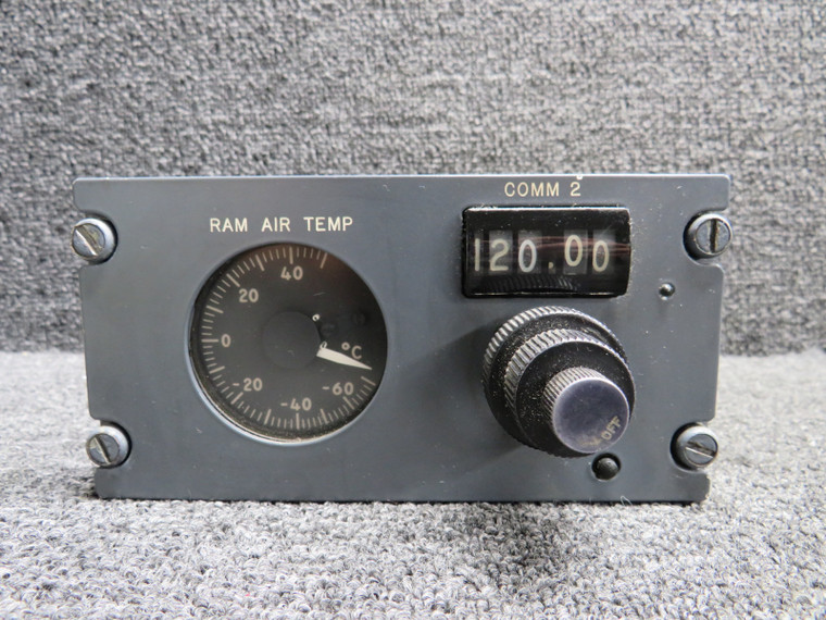 S-215-2 Gates Learjet Ram Air Temperature Indicator and Comm 2 Control Assembly