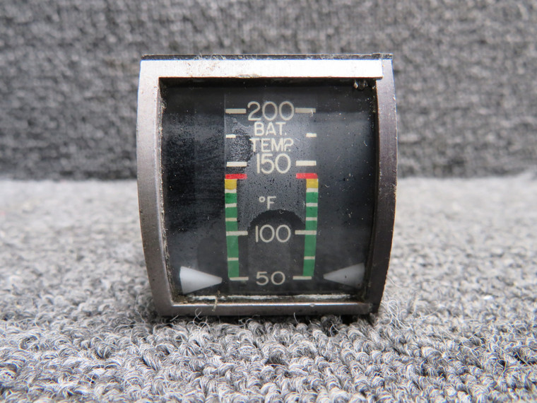 51-4226-A1 Aircraft Inst C43 Dual Battery Temperature Indicator w Mount (Worn)