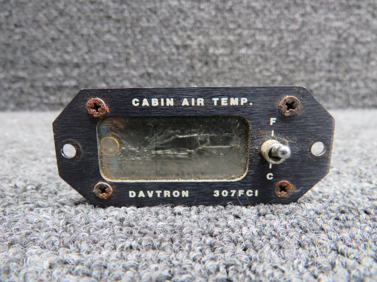 307FCI Davtron Cabin Air Temperature Gauge (Cracked Glass)