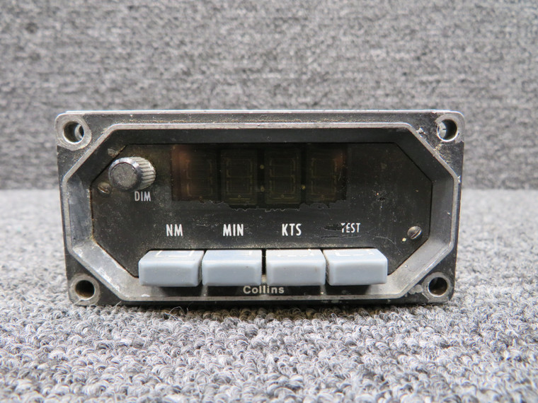 622-3915-001 Collins IND-40 DME Indicator w Mods and Bracket (Worn Face &amp; Case)