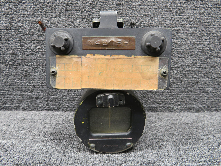 Windshield Mounted Compass Ind, Lighted (Square Angled Mount w Plate) (No Fluid)