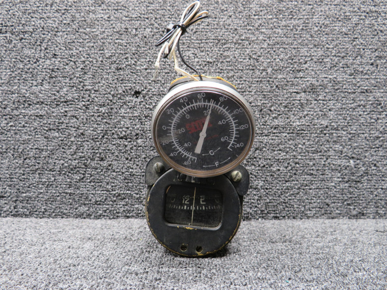 Windshield Mounted Compass Indicator w Temperature Indicator, Lighted