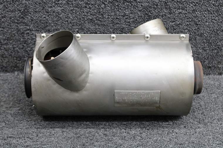 1250256-1 Continental IO-470-S Hanlon and Wilson Muffler Assembly LH with Shroud