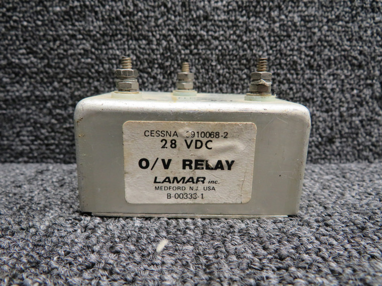 B-00333-1 (Alt: 9910068-2) Lamar Overvoltage Relay (Volts: 28)