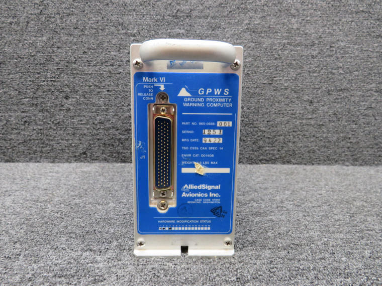 965-0686-001 Allied Signal Mark VI Ground Proximity Warning Computer with Mods
