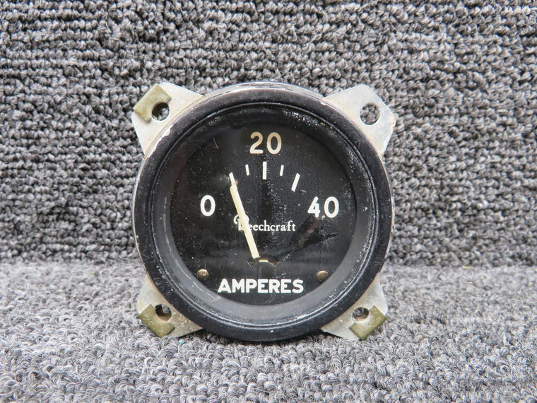 Beechcraft Ammeter Indicator (Range: 0-40) (Worn Housing)