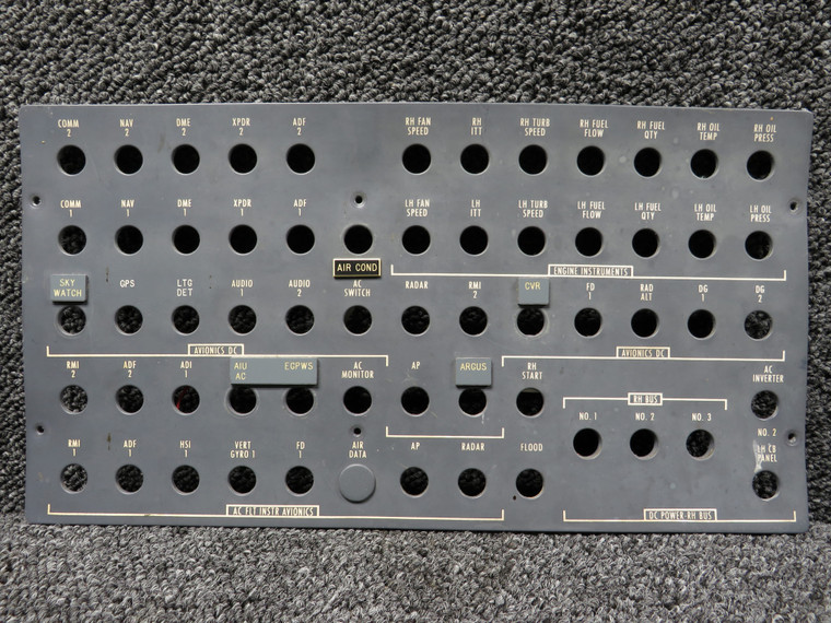 5518170-25 Astron Co-Pilot Circuit Breaker Face Panel