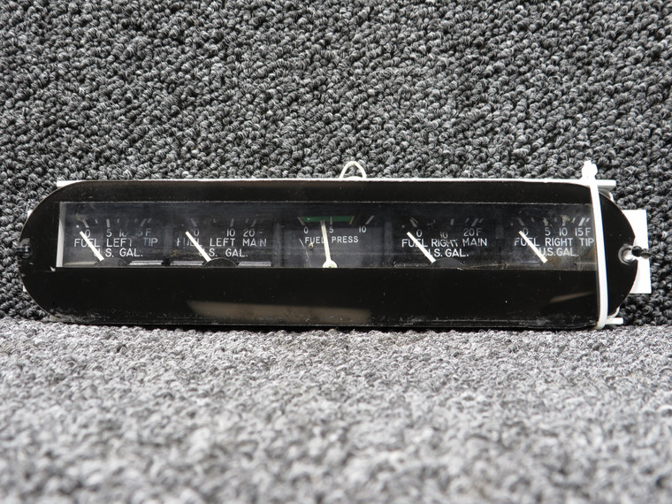 95241-015 Piper PA32-260 Rochester Fuel Instrument Cluster (Broken Mount Holes)