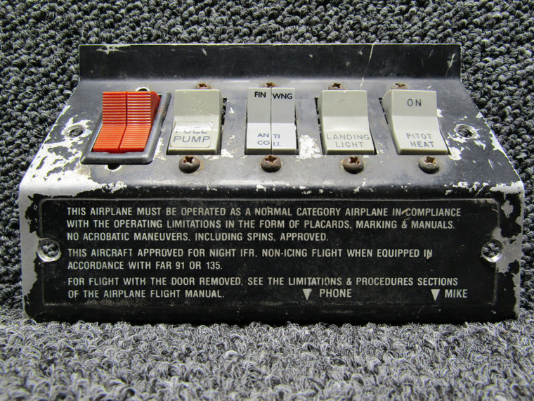 69346-000 Piper PA32-260 Switch Plate Assembly