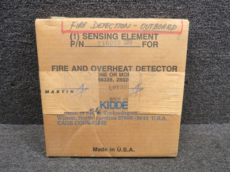 716052 Kidde Fire and Overheat Detector Outboard (New Old Stock)