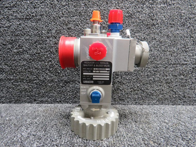 F036C000-5 Carleton Manual Shutoff &amp; Bleed Valve Reducer w Form 1 (Overhauled)
