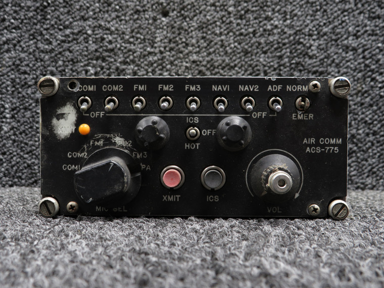 ACS-775 Air Comm System Audio Mixer Panel with Modifications