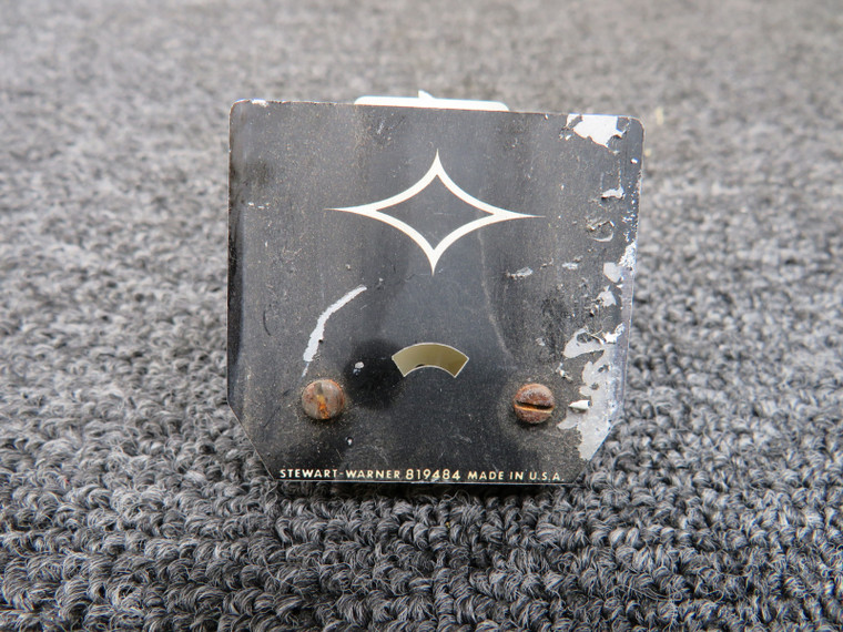 819484 Stewart-Warner Blank Indicator (Chipped Paint)