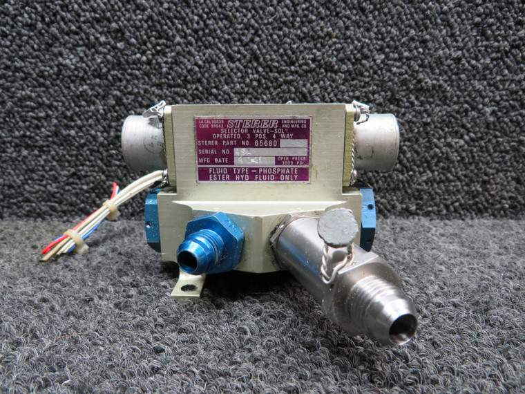 65680 Sterer Co. Three Position Four Way Selector Valve