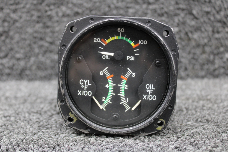 IU378-005-22 Edo-Aire IU378 Engine Tri-Engine Gauge Indicator (28V)