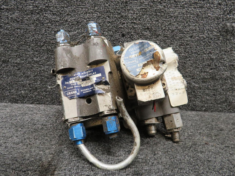 38-675 Crane Valve Assembly Power Brake Relay w Electro-Hydraulic Servo Valve