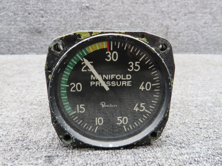 Kollsman Manifold Pressure Indicator (Worn, Chipped Paint)