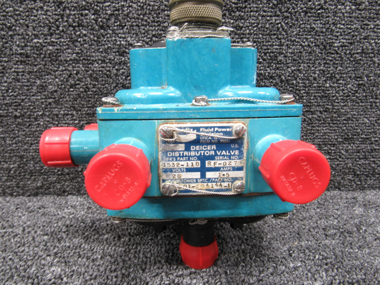 1532-11D (Alt: 101-384144-1) Bendix Deicer Distribution Valve (Volts: 28)