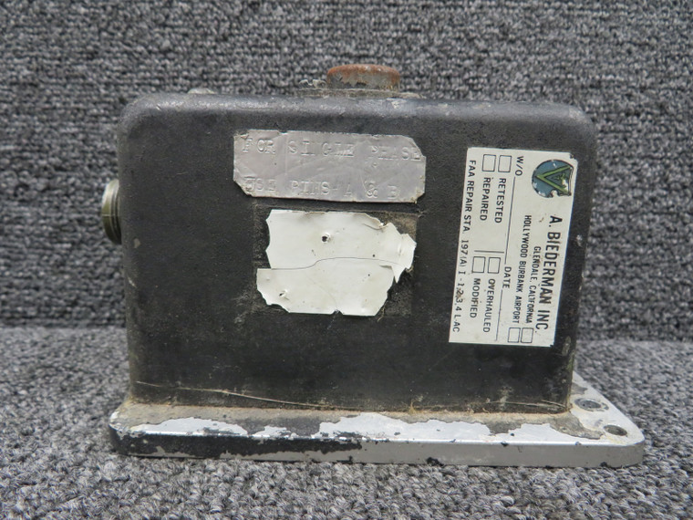 Weston Gyro Power Supply Unit Partial Data Plate (Worn)