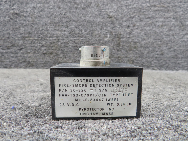 30-326-7 Pyrotector Inc Fire &amp; Smoke Detection System Control Amplifier (28V)