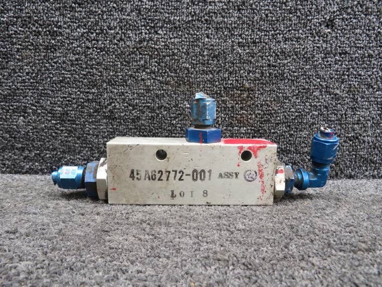 45A62772-001 Mistubishi MU-300-1A Valve Assembly Flap System Lock LH