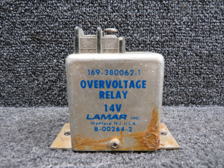 B-00264-2 (Alt: 169-380062-1) Lamar Inc. Overvoltage Relay (Worn Housing) (14V)