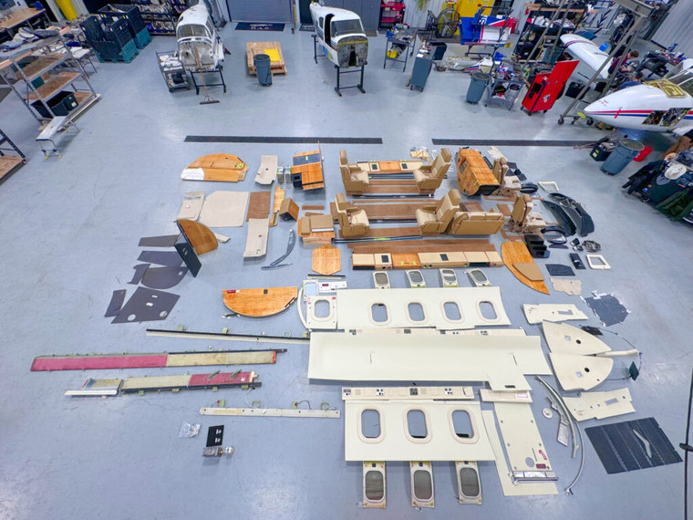 Lear 55 Interior Set with Seats, Carpet, Headliner, and Accessories