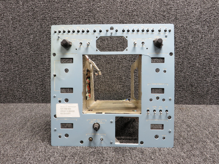 Beechcraft B-200 Custom Navigation and Communication Panel Assembly (Cracked)