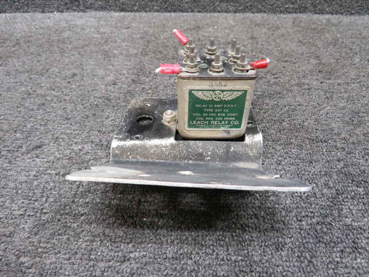 237-EA Leach Relay with Mount (Amps: 10, Volts: 28)