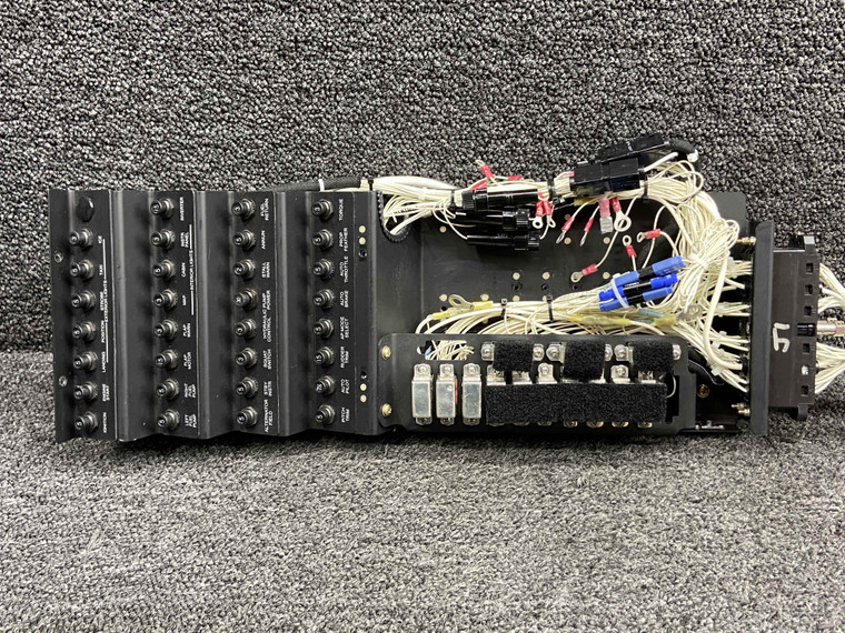 46F24A003-004 Klixon Pilot Side Circuit Breaker Panel Assembly w Breakers