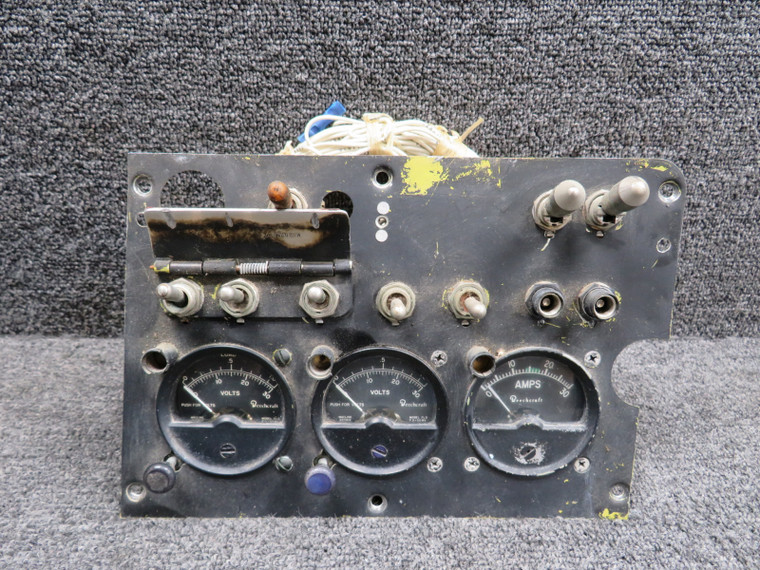 50-324295-21 Beechcraft 65-A90 Voltage and Amp Indicator Panel with Indicators